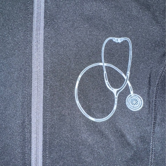 Artery Ink Sport-Tek Ladies Nurse Stethoscope Graphic Full Zip Jacket Black Sz S - Picture 11 of 15